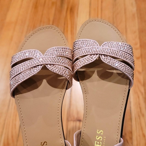 Elize Flat Rhinestone Sandals - Picture 2 of 3
